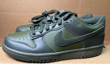 Nike Dunk Low Big Kids' Shoes Cargo Khaki/Sequoia/University Red 7Y