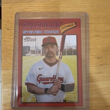 Topps 2026 Topps Heritage Base RED #139 Steven Kwan Cleveland Guardians