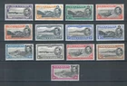 Ascension Island 1944 George VI perf. 13 full set of stamps. Mint. Sg 38b-47b