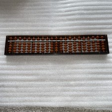 Japanese Vintage Abacus Soroban Calculator 5 Beads 21 Column