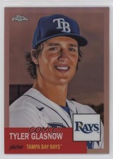 2022 Chrome Platinum Anniversary Rose Gold Refractor 41/75 Tyler Glasnow 10no