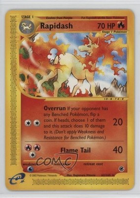Rapidash Pokemon e-Card Series Expedition #62 2002