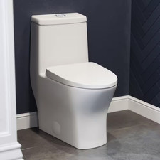 Sublime II 1-Piece 1.1/1.6 GPF Dual Flush Compact 24 In. round Toilet in Glossy