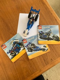 LEGO 6747 Creator 3 in 1, Race Rider. 100% Complete with Box & Manuals 2008