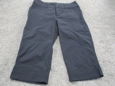 Kathmandu Pants/Trousers 8 L15 Cropped Length Mid Rise Grey Hike Travel Wear