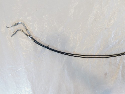 1999-2009 Harley Davidson Softail FXSTBI Night Train Throttle & Idle Cable Set - Picture 7 of 16