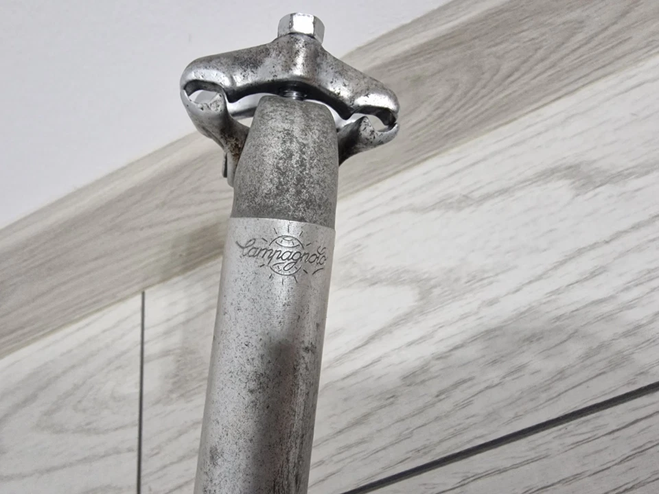 Винтажный Campagnolo Gran Sport Дорожный Велосипед Подседельный штырь 25,0 мм Запчасти для Гоночных Велосипедов - Изображение 2 из 4