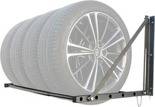 Wall Mount Tire Storage Rack System Organizer Auto Wheel Multi Shelf Bike Garage