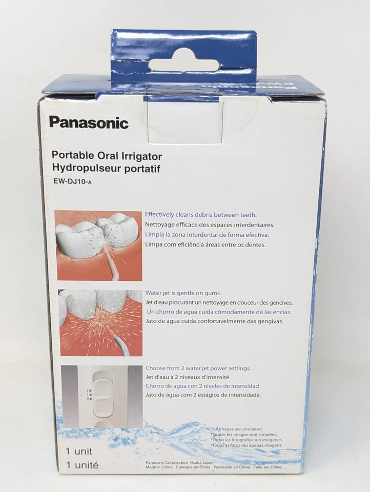Hilo dental portátil Panasonic EW-DJ10-A alimentado por batería - NUEVO Foto 2 de 4