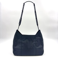 Prada Nylon Triangle Logo Shoulder Bag Women Grey One Size