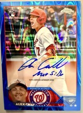 2023 Topps Chrome Auto /150 Blue RayWave Refractor #AC-AC Alex Call Autograph RC