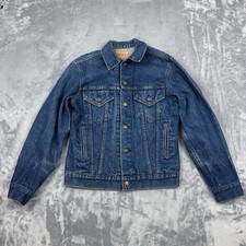 VTG Levi  s Denim Trucker Jacket Made In USA Men  s Size 36 Blue 70506