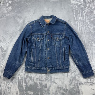 VTG Levi's Denim Trucker Jacket Made In USA Men's Size 36 Blue