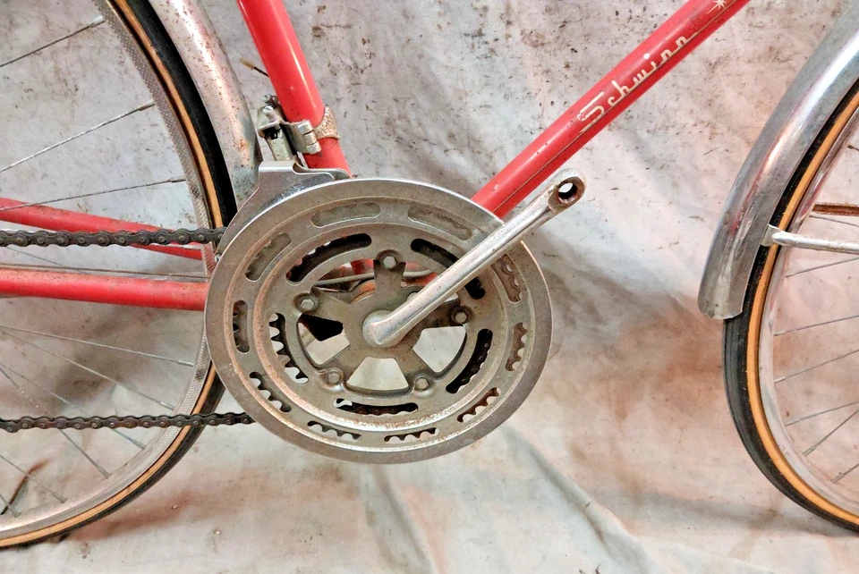 1972 Schwinn Continental 公路自行车 XXX-大号 67 厘米 10 速钢制美国制造橙色 — 第 4/4 张图片