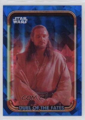 2024 Topps Chrome Sapphire Star Wars The Phantom Menace Qui-Gon Jinn #DF-10 1dm7