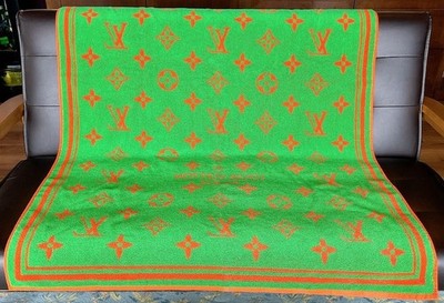 Louis Vuitton Strand Badetuch Drap De Bain Monogram Classic MP3079 Auth LV Neu