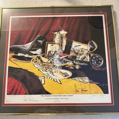 Signed Print,  The Warriors Sword Has Come To Rest  By James Dietz, 484/500