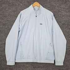 Figs Jacket Mens Large Technical Collection Light Blue Zip Scrub Lab Workwear