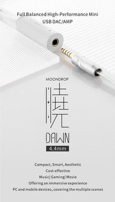 [B-Ware]Moondrop Dawn  DAC DSD256 USB-C/A Eingang 4,4mm Ausgang