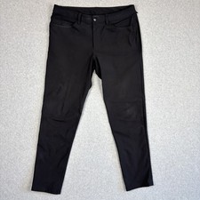 Lululemon ABC Pants Mens 34x30 Black Slim Fit Warpstreme Commuter Performance