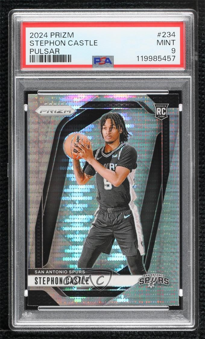 2024-25 Panini Prizm Pulsar Prizm Stephon Castle #234 PSA 9 MINT Rookie RC lw9