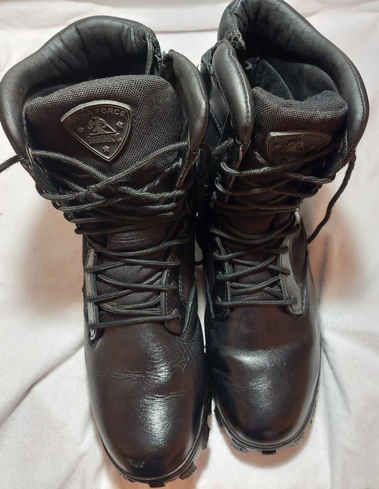 Botas tácticas Rocky Alpha Force para hombre 12W cremallera lateral 8" Foto 2 de 4