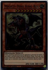 Mighty Dino King Rex Super Rare Duelist Nexus DUNE-EN008 LP