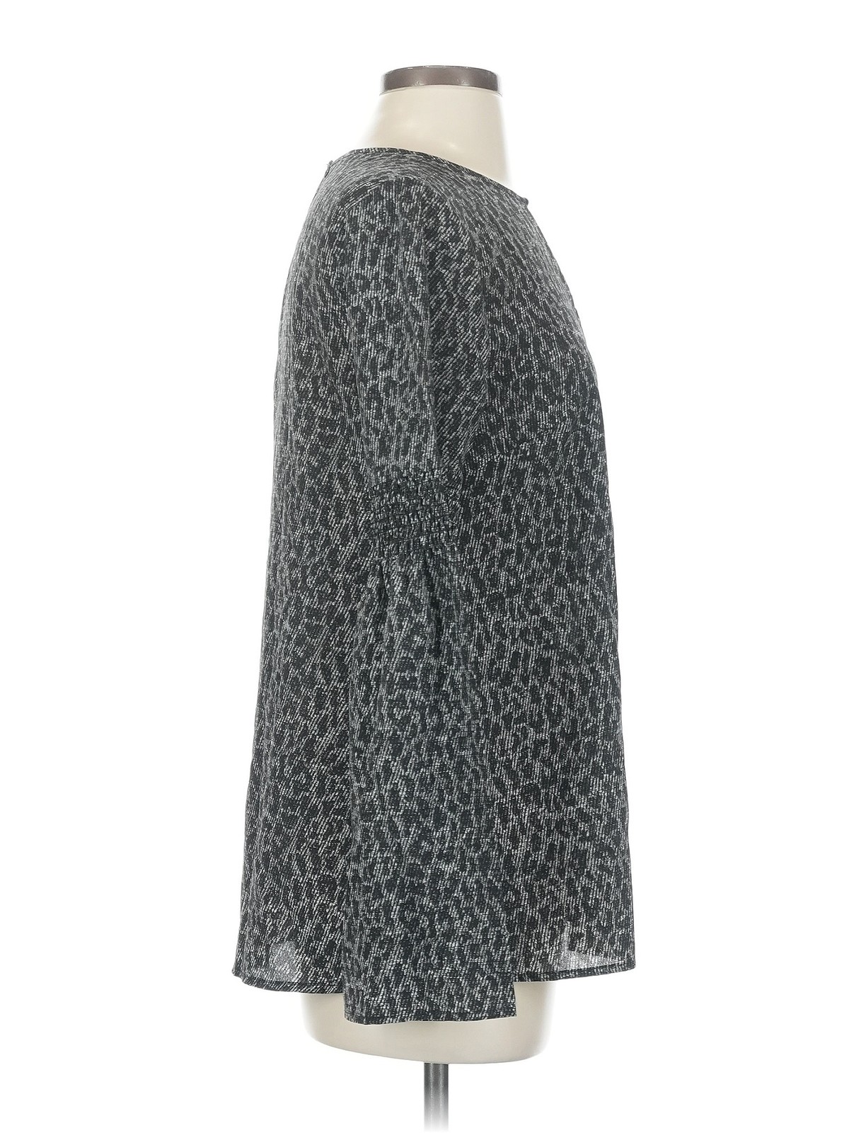 MICHAEL Michael Kors Women Gray Long Sleeve T-Shirt S thumbnail 3