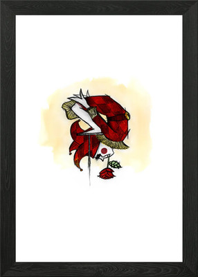 Harlekin gerahmtes Wandbild Poster Leinwanddruck Bild