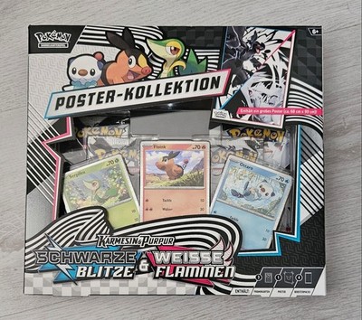 Pokémon TCG Schwarze Blitze & Weisse Flammen Poster-Kollektion Deutsch NEU / OVP