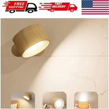 LED Sconces, Wall Mounted Lamps with Rechargeable Battery Operated USB Port 3...