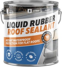 Liquid Rubber Roof Sealant 5L Clear | Flexible Waterproof Sealant Outdoor Roof 