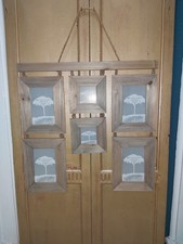 Hanging Wooden Multi Photo Frame for 6 Photos