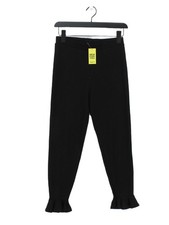 River Island Women's Leggings UK 12 Black Viscose
