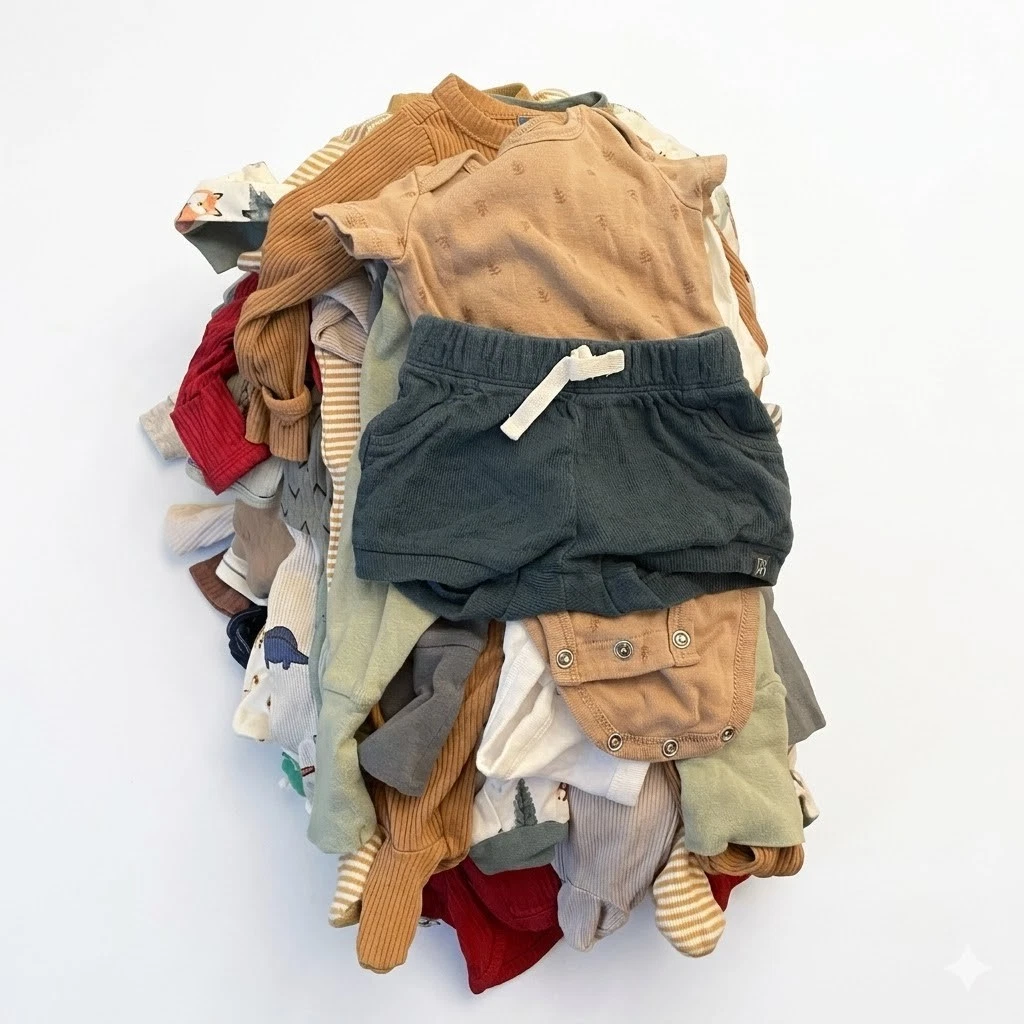 Baby Boy Clothes Lot (76 Items) Size 0-3MO Posh Peanut Neutral Essentials
Opens in a new window or t