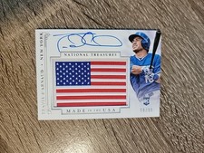 TRAVIS D'ARNAUD 2014 National Treasures USA American Flag /99 Auto Patch RC SP