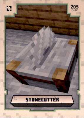 Minecraft Trading Cards 2021 - Nr. 205 Stonecutter Item Basis Karte