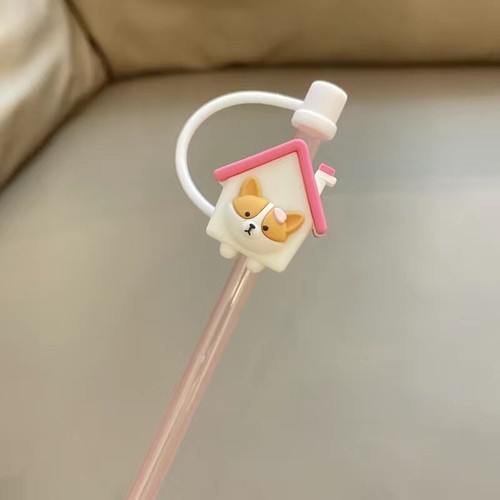 NUOVO tappo coppe di paglia spina carino top in silicone punta per paglia Starbucks 6-8 mm! - Foto 12 di 24