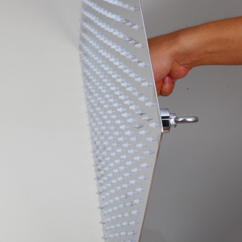 Grifo cuadrado de acero inoxidable de 20"" para baño con cabezal de ducha de lluvia montaje en techo - Imagen 4 de 6