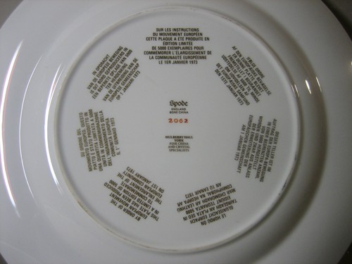 Large Spode England Bone China Mulberry Hall York Fine China Decor Plate - Picture 6 of 8