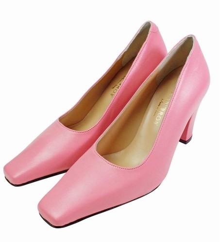 Ivan Troy Lala Mujer Cuero Italiano Vestido Zapatos de salón Punta cuadrada Sin cordones - Imagen 47 de 56