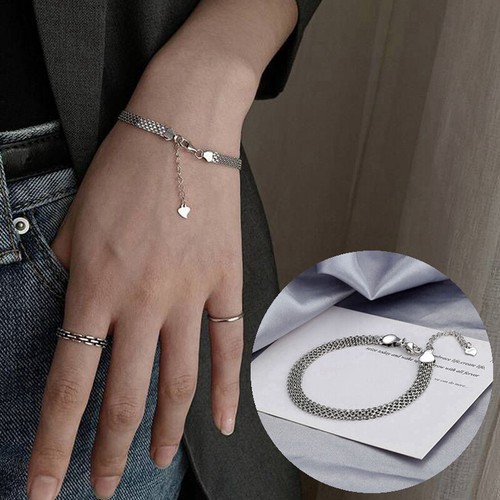 Electroplated Solid Bangle Womens Gifts Copper Fashion Bracelet Braided Chain