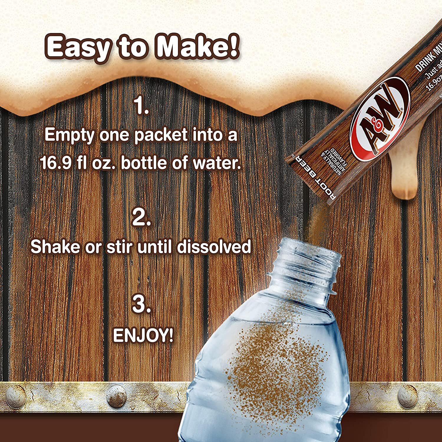 A&W Root Beer Powder Drink Mix 12 boxes 72 sticks Sugar Free