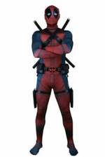 Deadpool Wade Wilson Jumpsuits Cosplay Costume Bodysuit Outfits Mask Halloween