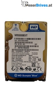 Western Digital WD5000BEVT-60A0RT0- 500GB - SATA - PCB 2060-771672-004 Rev. A*