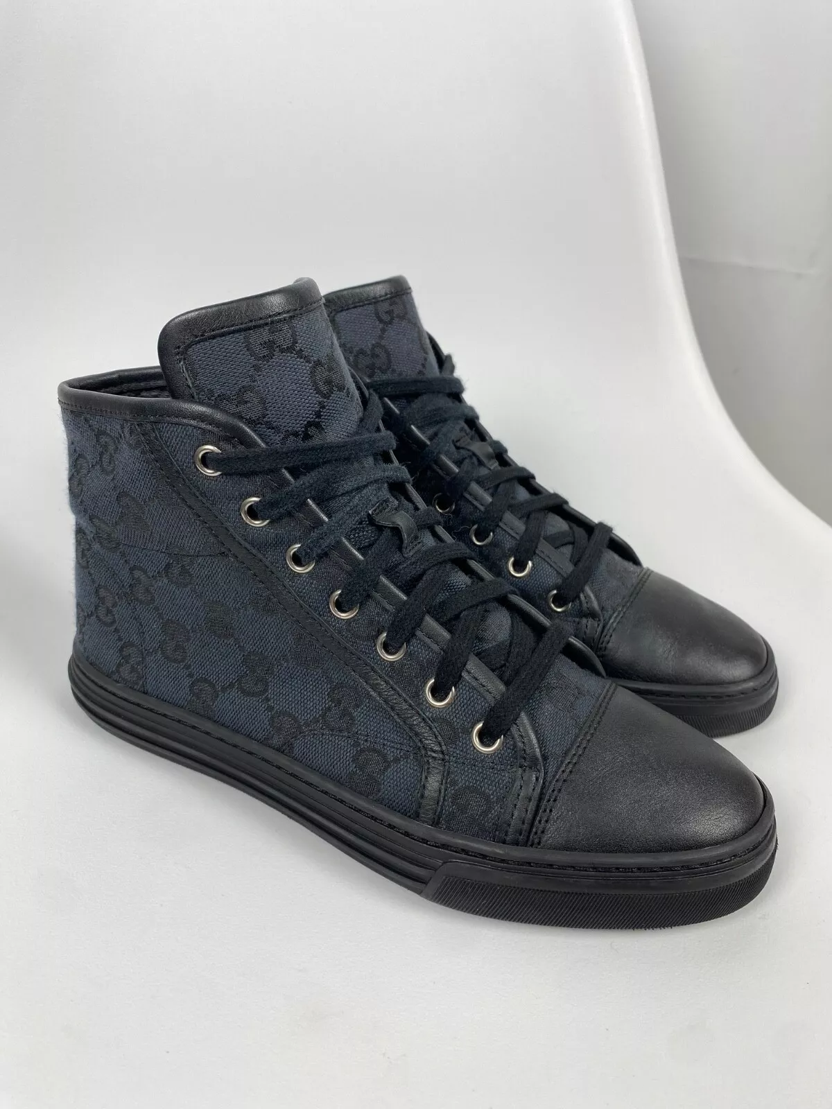Baskets montantes Gucci GG signature monogrammées taille 35,5