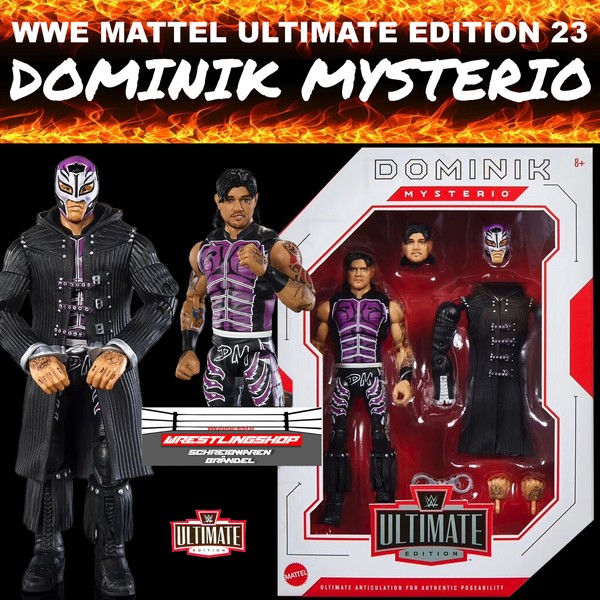 Wwe Mattel Ultimate Edition Serie 23 Dominik Mysterio Wrestling Figur Elite Day-image