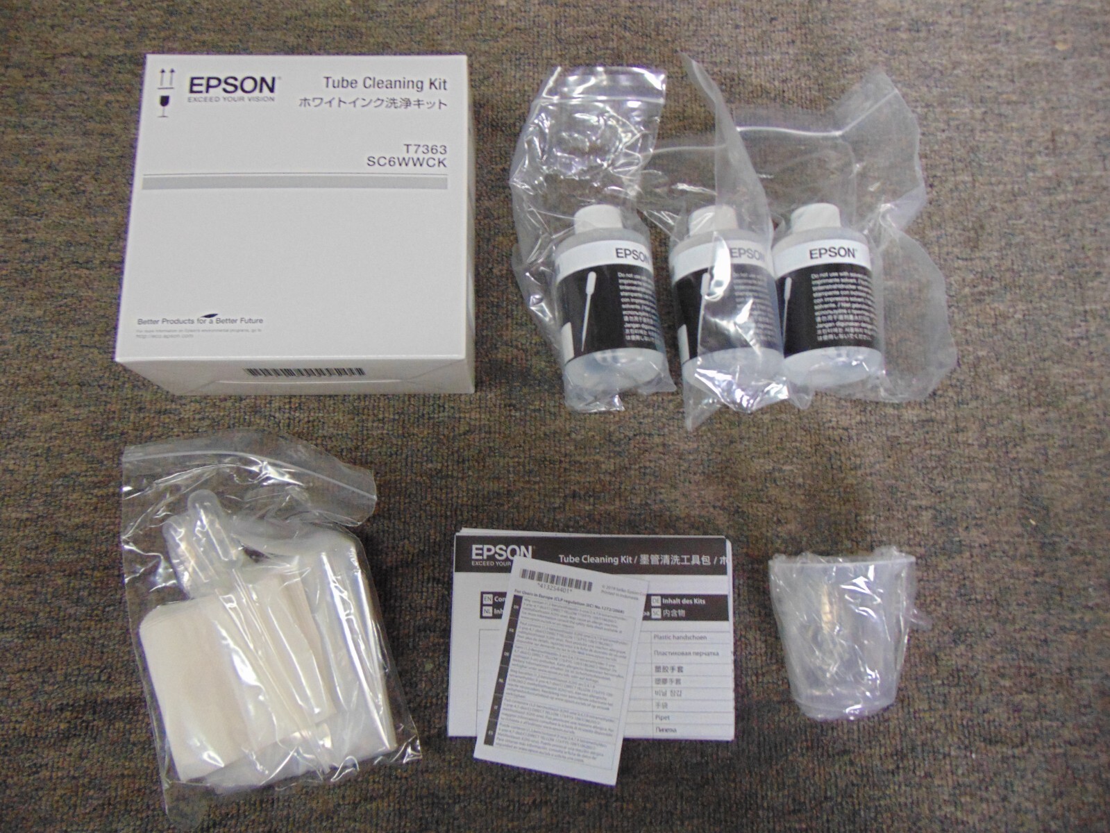 T7363 SC6WWCK New Genuine Epson Tube Cleaning Kit SCF2000 F2080 F2100