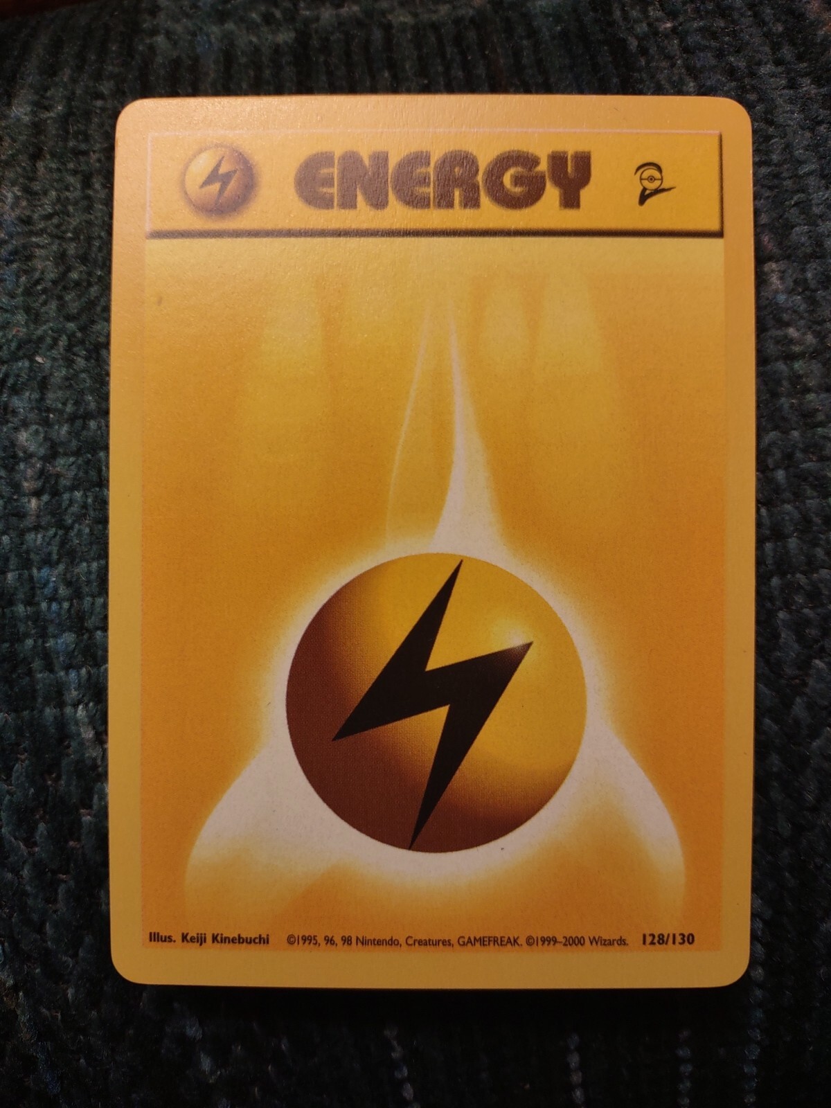LIGHTNING ENERGY - 128/130 - Base Set 2 - Pokemon Card