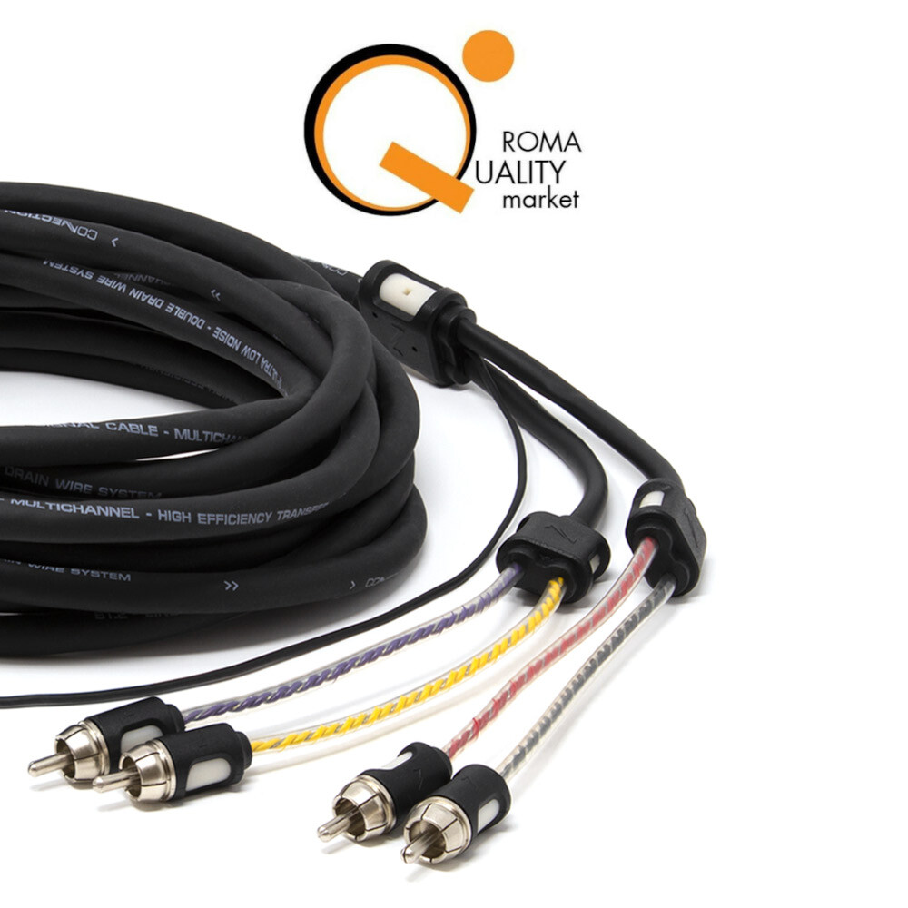 Cavo Pre RCA Stereo CONNECTION BT4 550 BT Best Connettore Audio 5,5 m 4 canali